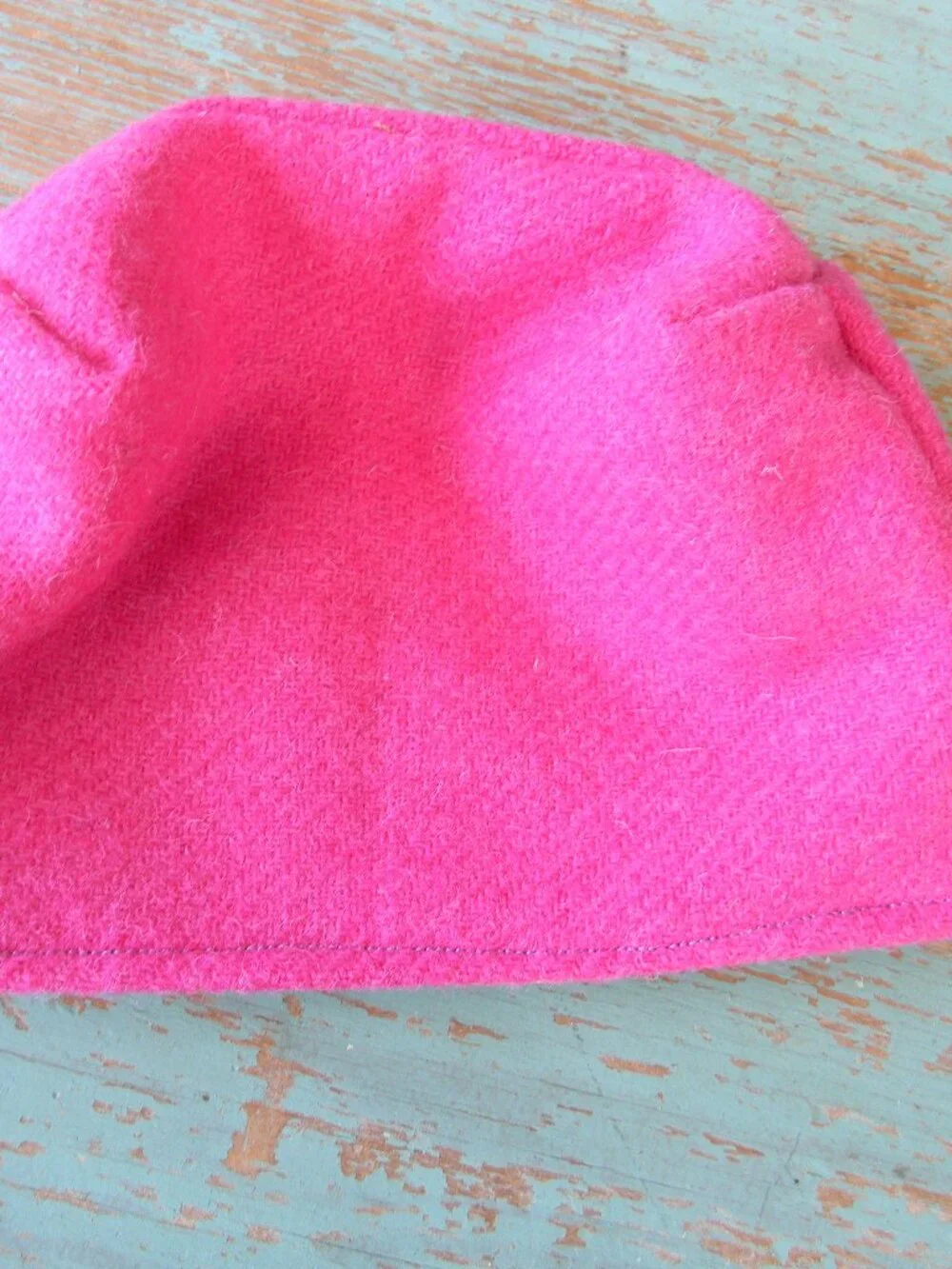 NWT HARRIS TWEED WOOL PINK SMALL POUCH BAG LINER MADE IN SCOTLAND